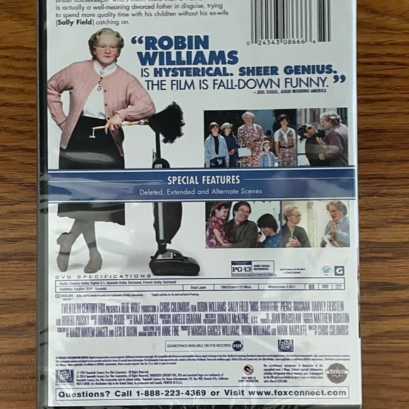 Mrs Doubtfire Movie DVD - Picture 3 of 4